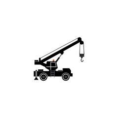 Canvas Print - Crane truck icon