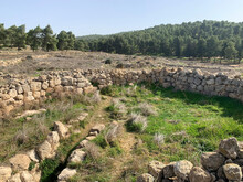 Ruins Of The Ancient Jewish Settlement Anim In The Negev