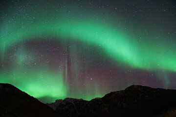 Sticker - Northern lights in the arctic circle in Norway