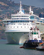 Kreuzfahrtschiffe im Hafen von Funchal auf Madeira - Luxury cruiseships or cruise ship liners in port	