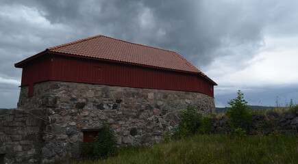 Wall Mural - Medieval fortress Fredriksen. Halden,Norway