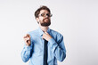 © SHOTPRIME STUDIO - business man in shirt with tie gold coin bitcoin cryptocurrency management