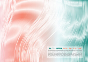 Wall Mural - Abstract metal pastel colored vector background template