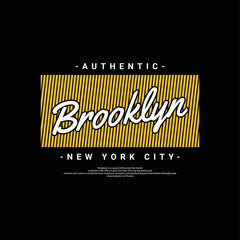 Wall Mural - Brooklyn writing design, suitable for screen printing t-shirts, clothes, jackets and others