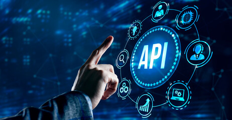 Internet, business, Technology and network concept. Application Programming Interface. Software development tool.