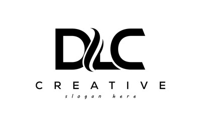 Letter DLC creative logo design vector