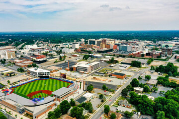aerial view of the high point, nc