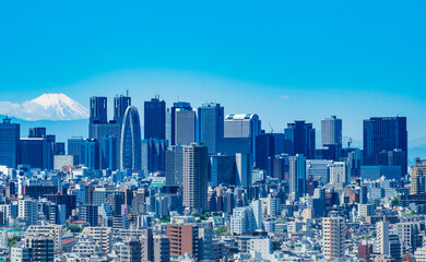  富士山と新宿副都心