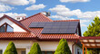 solar panels on roof of house, renewable energy