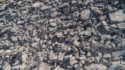 Canvas Print - Rocky ground in wilderness