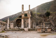 Abandoned Structures At Historic Site, Ephesus, Turkey