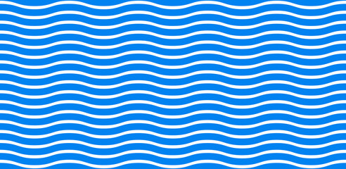Wall Mural - wave pattern seamless abstract background. stripes wave pattern white and blue colors for summer vec