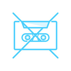 Illustration Vector Graphic of Cassette icon