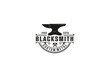 blacksmith logo template in white background