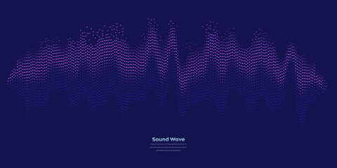 Wall Mural - vector sound wave. abstract colorful digital equalizer. audio wave graph of frequency and spectrum v