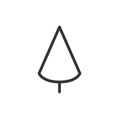 Poster - Christmas tree line icon in trendy style.