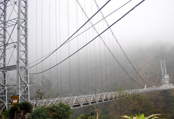 Man-made metal bridge known as Singshore Bridge in West Sikkim with 100 m height and 240 m length, the highest bridge in Sikkim and second highest bridge in Asia.