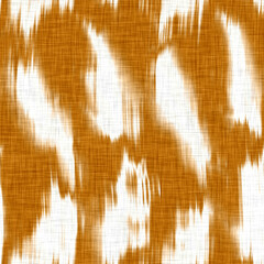 Linen texture background with mottled blotch effect. Organic irregular seamless pattern. Modern plain 2 tone spring textile for home decor. Farmhouse scandi style rustic orange all over print.