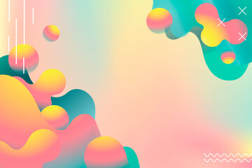 Wall Mural - colorful vibrant summer poster vector