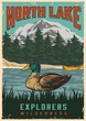 National park vintage colorful poster