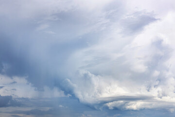 Wall Mural - picturesque gray rainy clouds with whirls