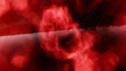 Wall Mural - red-violet nebula in outer space, horsehead nebula, unusual colorful nebula in a distant galaxy, red