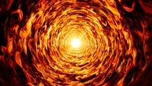 Abstract Red Flame Cloud Tunnel Background