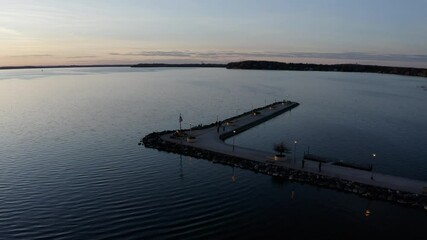 Flying Around the Pier at Sunset | 4K Drone Aerial