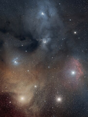 Wall Mural - antares and the rho ophiuchi cloud complex from christchurch, new zealand, july 2021.