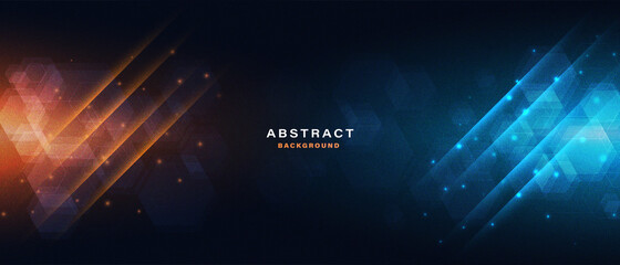 Abstract tech background with light effect. Digital technology concept vector illustration	
