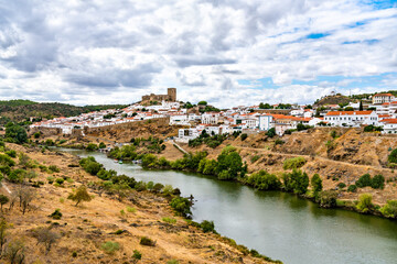 Sticker - Mertola above the Guadiana River in Portugal