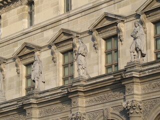 Canvas Print - facade of the old building