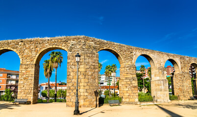 Wall Mural - Aqueduct of San Anton in Plasencia, Spain