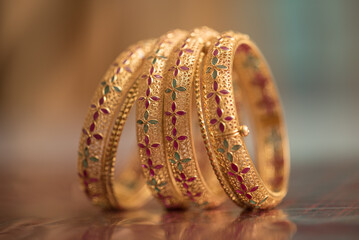 Wall Mural - Wedding bracelets for an Indian bride