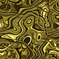 Wall Mural - fluid golden pattern background