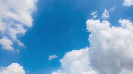 Wall Mural - 4k timelapse of cloudy sky