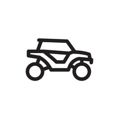 Wall Mural - utv or sxs line icon