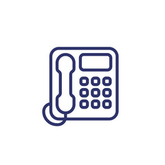 Canvas Print - voip phone line icon, vector