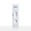 Rapid antigen test cassette for Covid-19 isolate , laboratory equipment with clipping path put on background