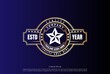 Vintage Golden Star for Fight Champion Belt Logo Design Vector