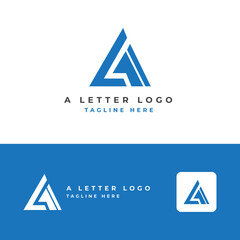 Wall Mural - Letter A Logo Design Vector Template 