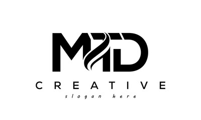 Letter MTD creative logo design vector