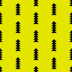 Poster - Black arrows abd yellow background. Vector.
