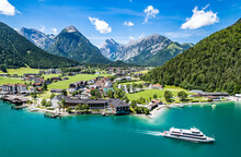 Landscape At The Achensee Lake In Austria - Pertisau