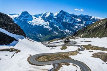 Wall Mural - landscape at the Grossglockner Mountain in Austria