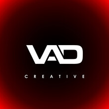 VAD Letter Initial Logo Design Template Vector Illustration