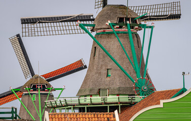 Sticker - Zaanse Schans windmills