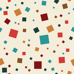 Canvas Print - Abstract Seamless Squares Background, texture with squares. Vector