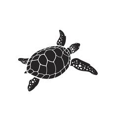 Wall Mural - Vector of turtle design on a white background. Reptile. Animals. Easy editable layered vector illustration.
