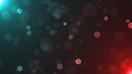 Wall Mural - green glowing technology wave particles with dark blue background